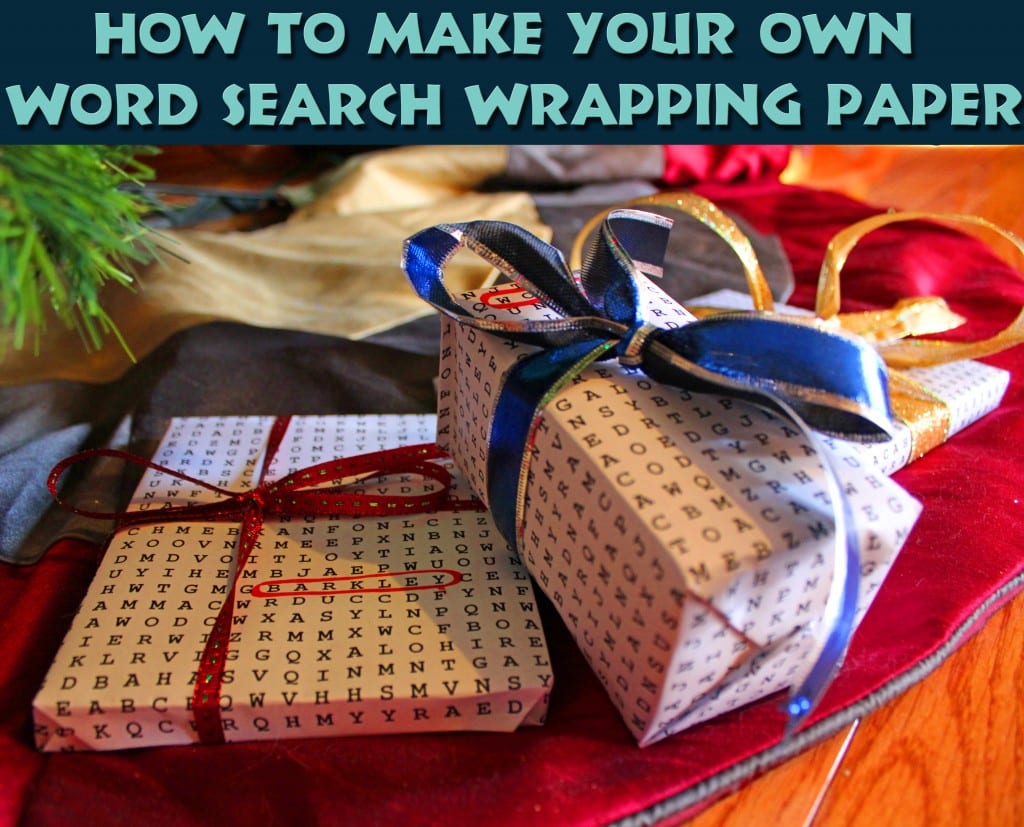 How To Make Word Search Gift Wrap Grasping For Objectivity