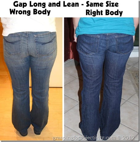 Gap Long and Lean Right and Wrong Body