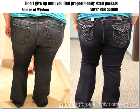 flattering jeans for plus size