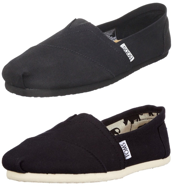toms and bobs shoes difference