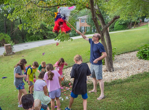 Pinata at Small Group Pinata at Simpsons Small Group _MG_1227s